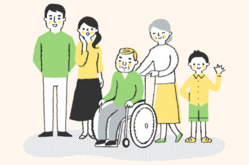 短期入所についてのイラスト